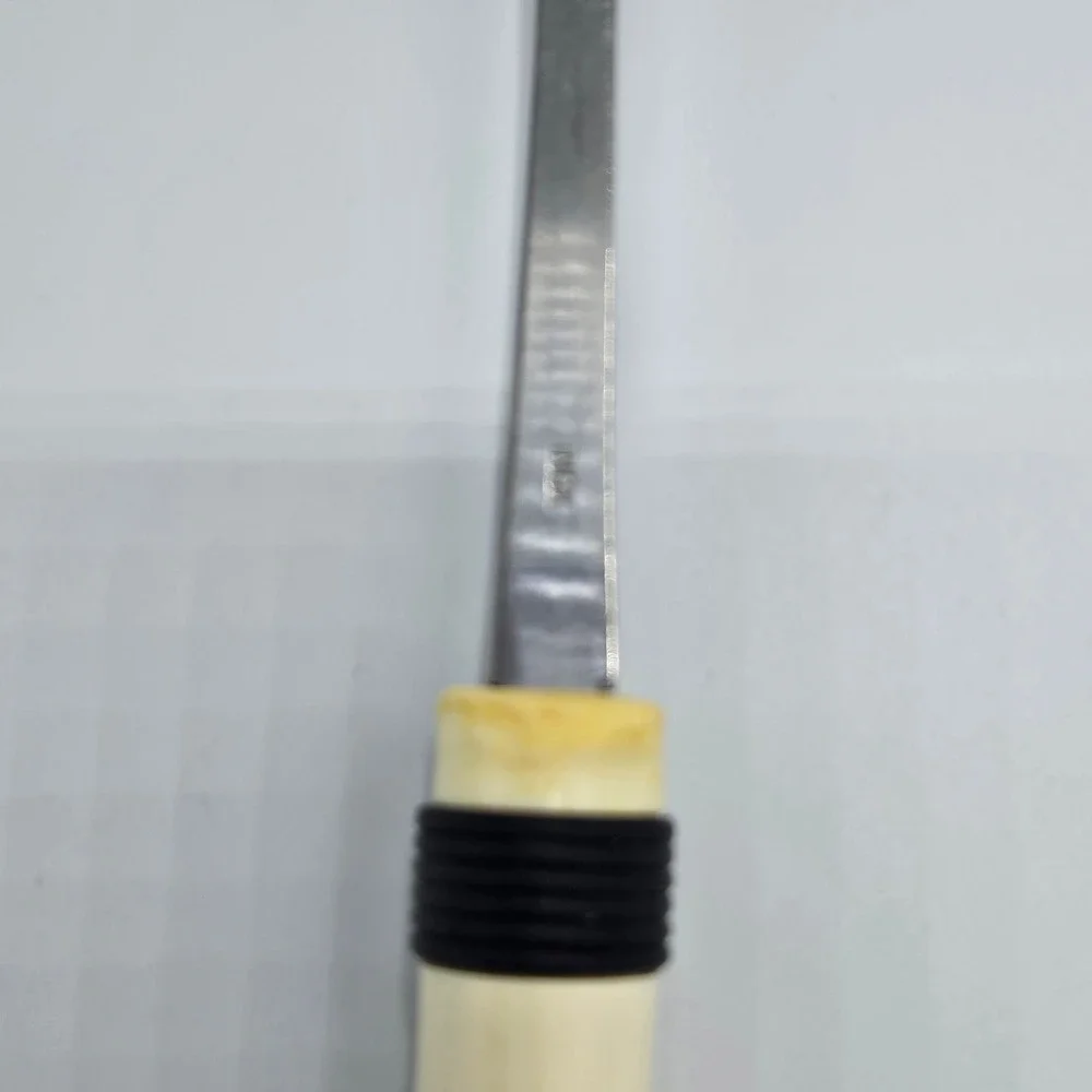 Pedrini Italy Vintage Stainless Serving‎ Spoon Cream Round Handle Mid Century